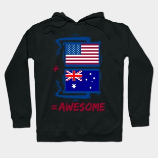 Australian and American Is Awesome Hoodie